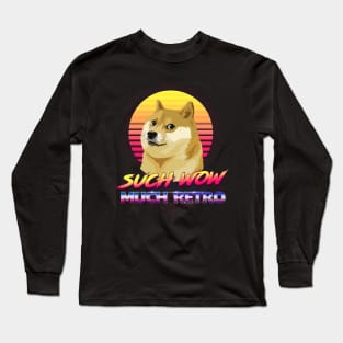 Such Wow, Much Retro. Long Sleeve T-Shirt